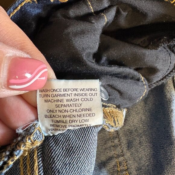 NY&C Curvy Skinny Jeans Womens Sz 8 Average Dark Wash Blue Denim Casual Western - Picture 5 of 8